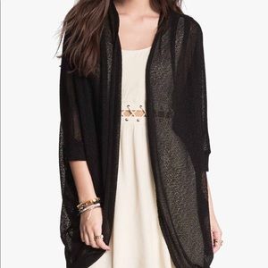 sheer knit cardigan